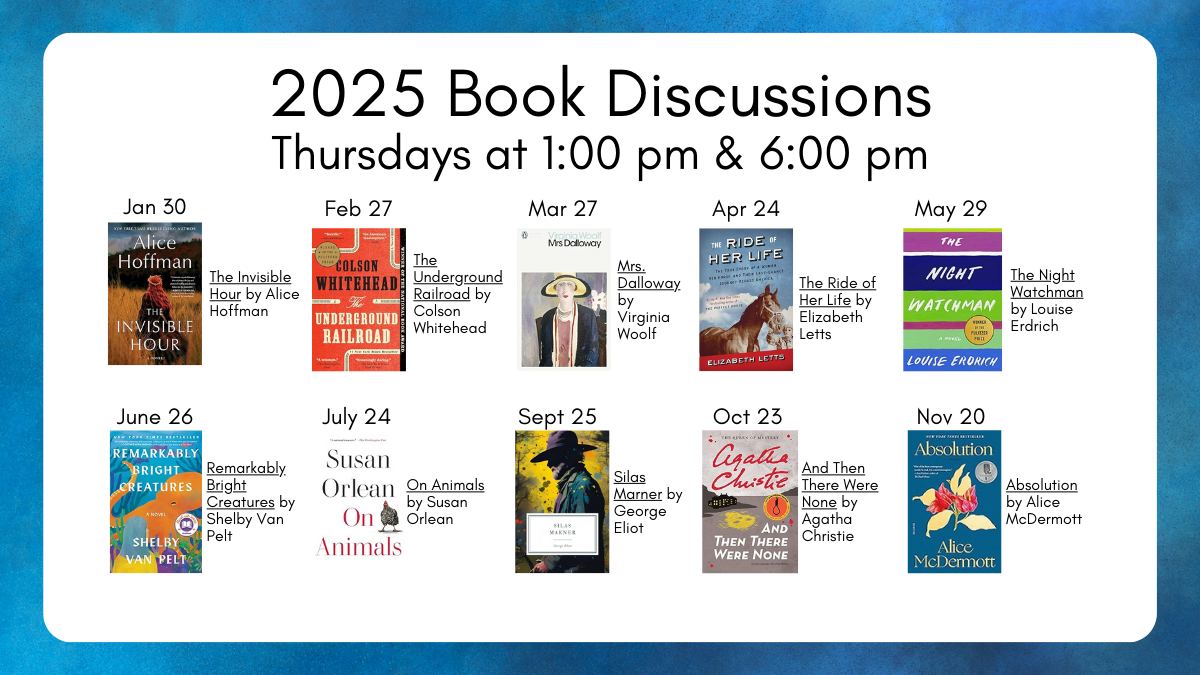 2025 book discussion titles