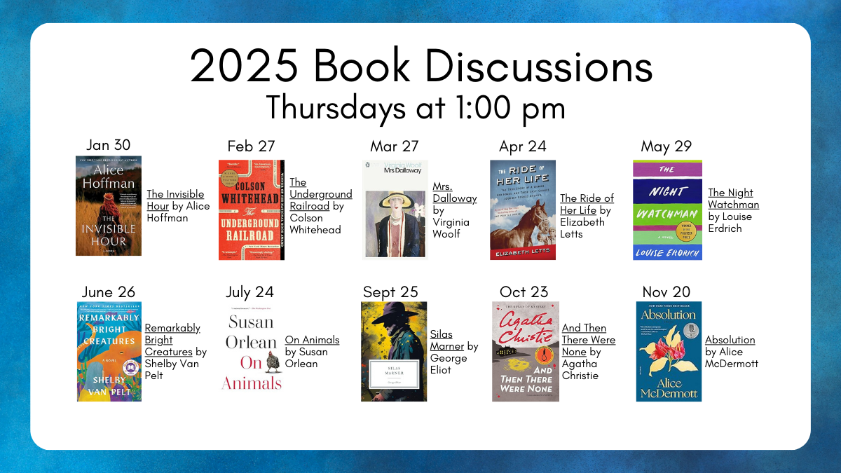 2025 book discussion titles